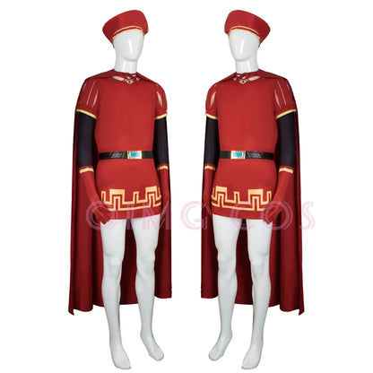 Lord Farquaad Cosplay Costume — Shrek Halloween & Carnival Outfit with Wig for Anime & Role-Playing Parties