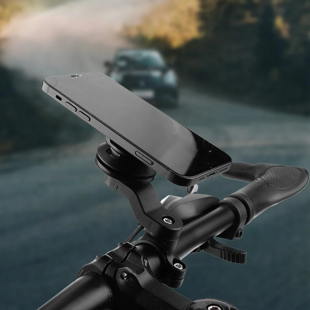 Quad Lock Motorcycle & Bike Phone Holder – 360° Rotatable Stand, Navigation Support, Secure Bracket for Bicycle