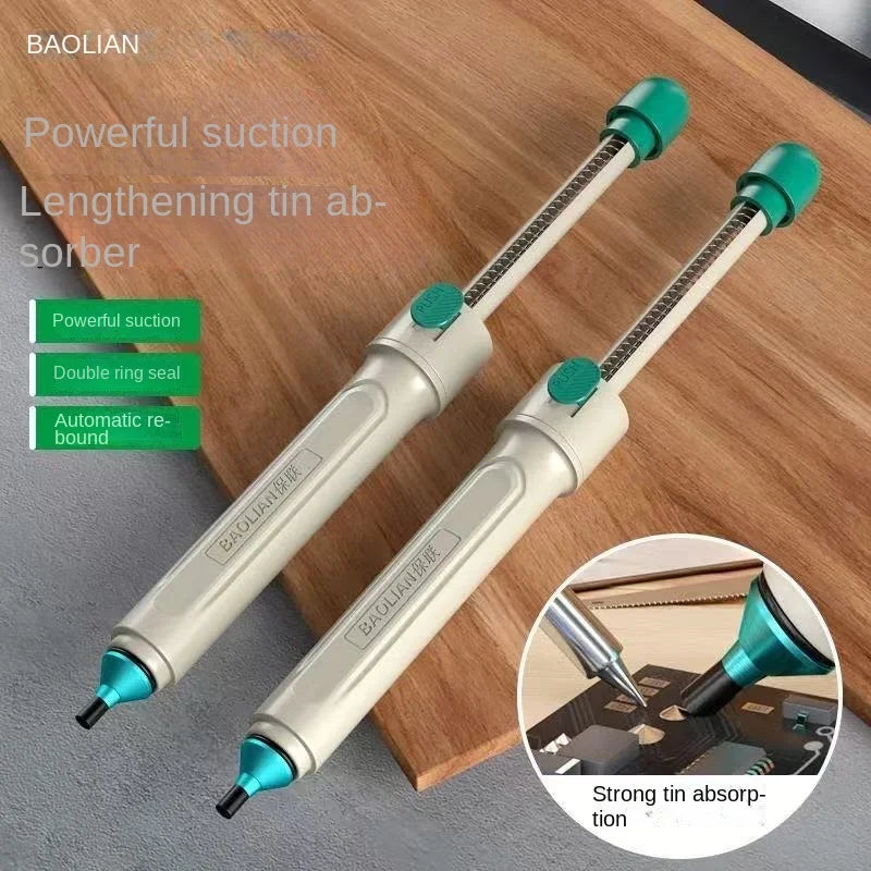 BAOLIAN Desoldering Pump - Manual Solder Sucker with Strong Vacuum Suction for Electronics Repair & DIY