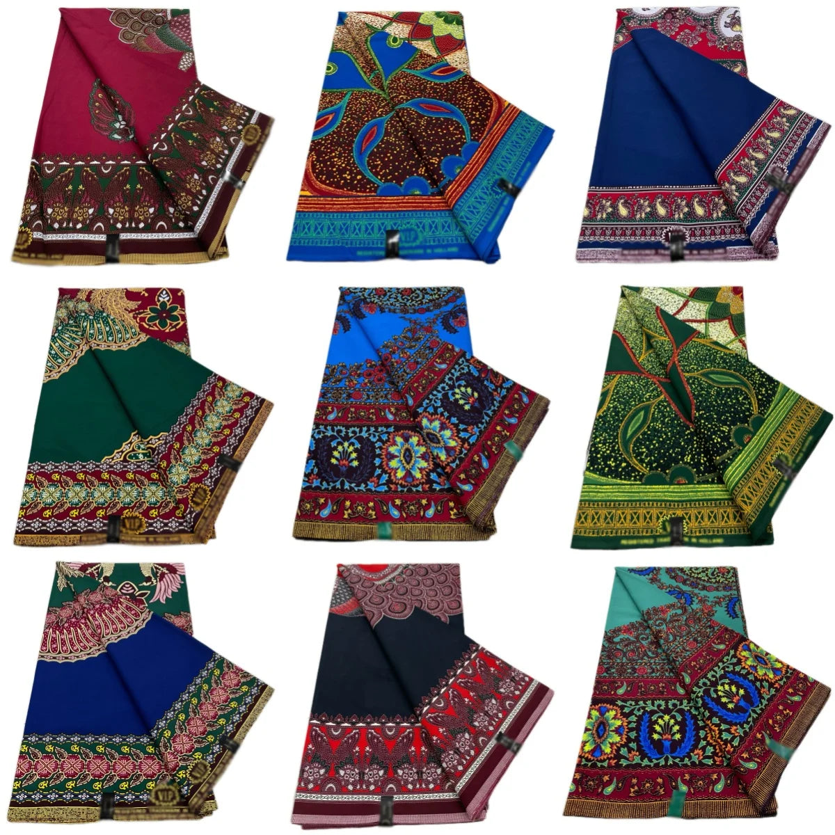 Ankara Wax Print Fabric - 100% Cotton Soft African Pagne Fabric for Dresses & Sewing