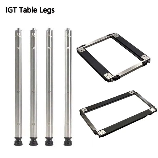Camping IGT Stainless Steel Telescopic Table Legs – Three-Gear Adjustable Picnic Table Legs for Outdoor Use