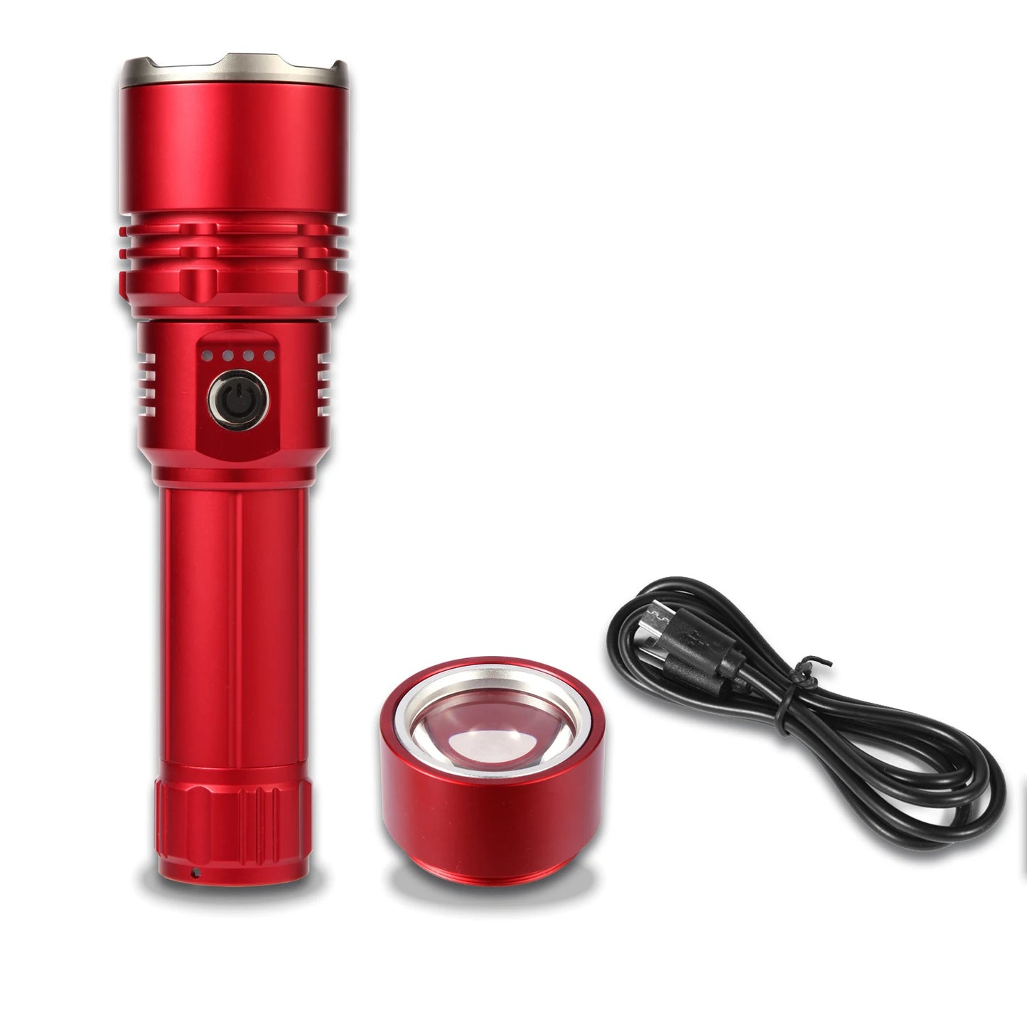 Shanbao 4000LM Zoomable Flashlight - High-Power Rechargeable LED Torch with Adjustable Focus