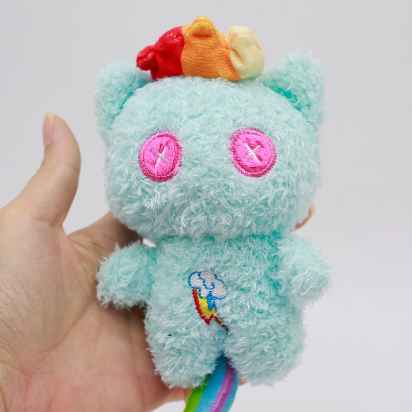 My Little Pony Plush Keychain Pendant - Soft Stuffed Bag Backpack Ornament Gift Featuring Applejack & Pinkie Pie