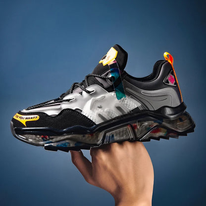 Men's Casual Sneakers - Breathable Lightweight Fashion Trainers for Running, Walking & Everyday Wear