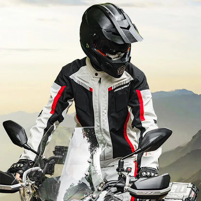 HEROBIKER Waterproof Motorcycle Jacket - Men’s Racing Riding Gear With EVA Protection Moto Pants Clothing Set