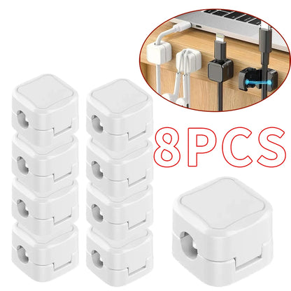 Magnetic Cable Clips – Adjustable Cord Holders for Desk Cable Management, 4/8/16/36PCS Organizer