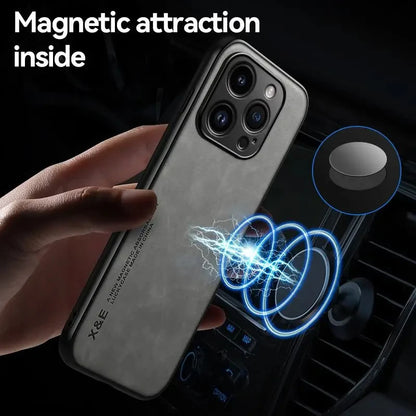 Luxury Leather Case for iPhone 15, 14, 13, 12, 11, Pro Max, Mini, XR | Shockproof Cover for XS Max, 8, 7, SE | Accessories