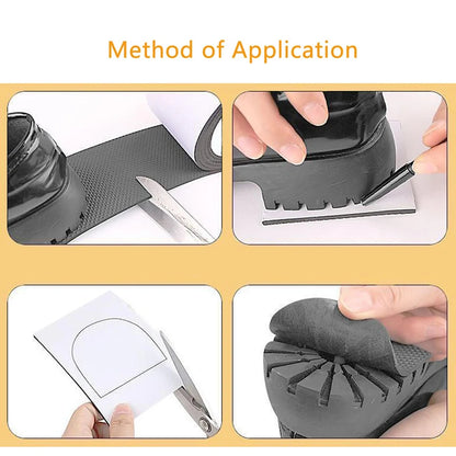 Thick Non-Slip Shoe Sole Sticker Roll – Wear-Resistant Mute Cushion Repair Pads for Insoles & Outsoles, Durable Shoe Protection Accessories