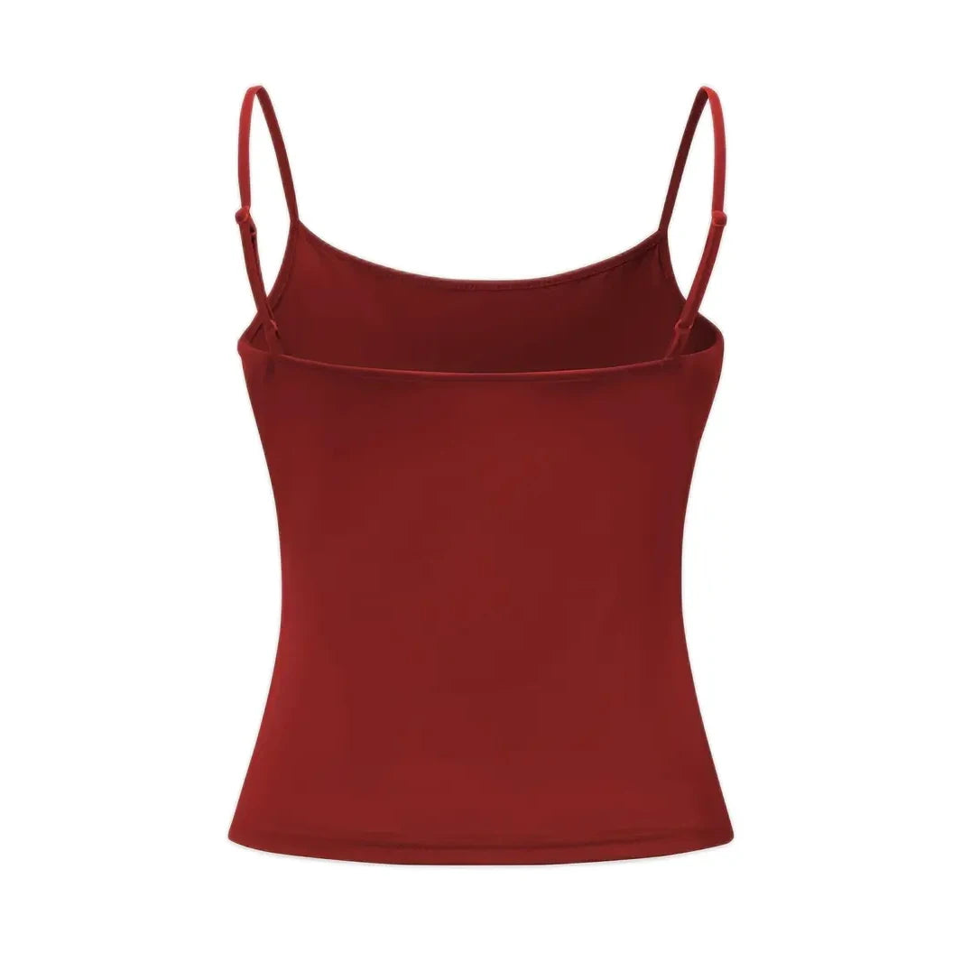 Women’s Slim Strap Tank Top – Breathable Summer Sleeveless Casual Top