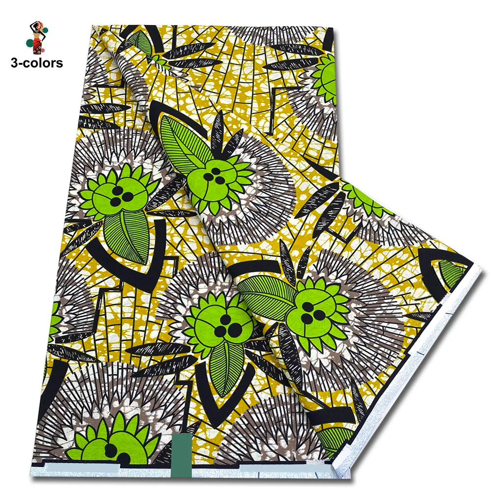 2026 Original African Wax Print Fabric - 100% Cotton Nigerian Ankara Batik Soft Pagne Material