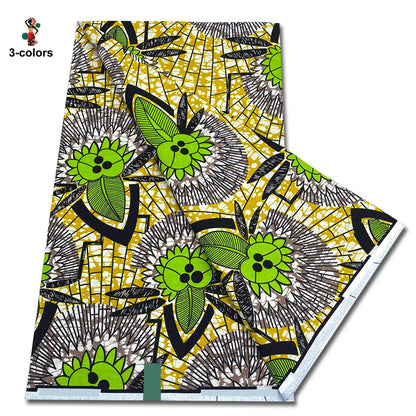 2026 Original African Wax Print Fabric - 100% Cotton Nigerian Ankara Batik Soft Pagne Material