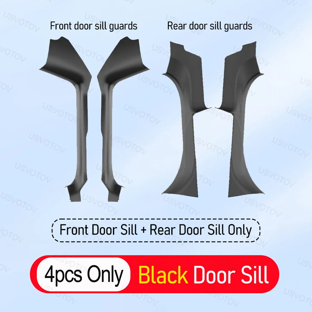 Tesla Model YL 2026 Door Sill Protectors – Anti-Kick Guards, Seat Rail Pads and Trunk Side Cover Mats