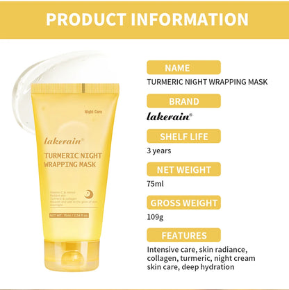 Collagen Jelly Cream – Hydrolyzed Overnight Peel-Off Facial Mask for Hydration & Firming
