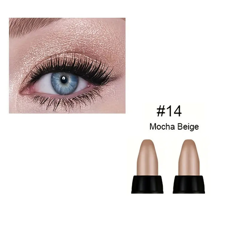 16-Color Pearlescent Eyeliner – Glitter Waterproof, Long-Lasting Non-Smudge Eye Makeup