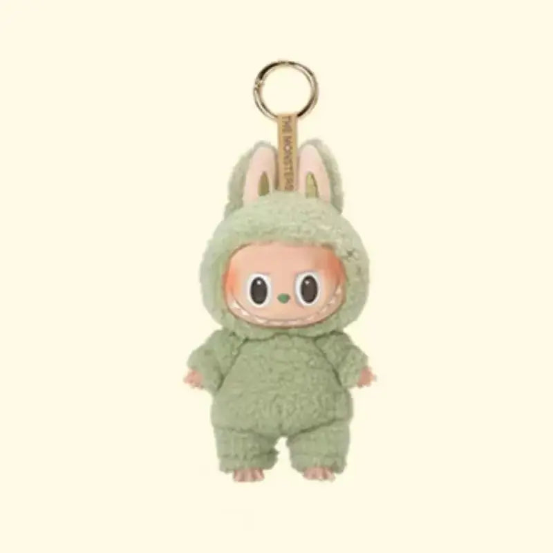 17cm Labubu V1 The Monsters Blind Box - Keychain & Cardiac Macarone Girl Gift with Free Sonny Angel