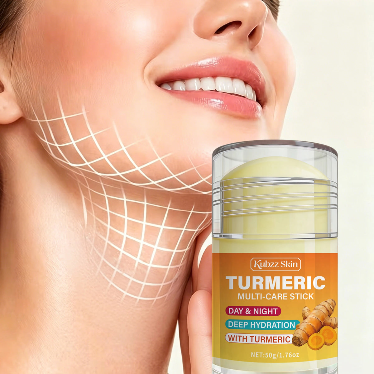Instant Firming Face and Neck Gel Stick - Skin-Smoothing Anti-Wrinkle Lifting Care