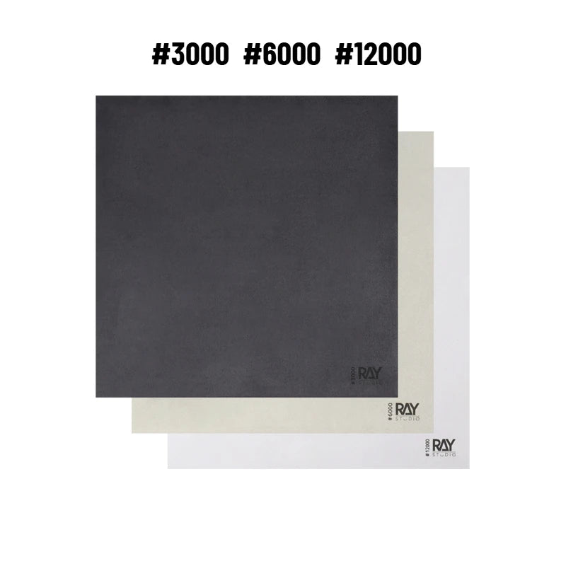 RAYSTUDIO Ultra-Soft Polishing Cloth Set #3000 #6000 #12000 300x300mm – Model Figure Cleaning & Finishing Cloth