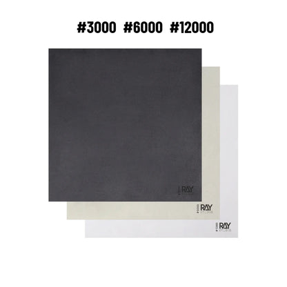 RAYSTUDIO Ultra-Soft Polishing Cloth Set #3000 #6000 #12000 300x300mm – Model Figure Cleaning & Finishing Cloth