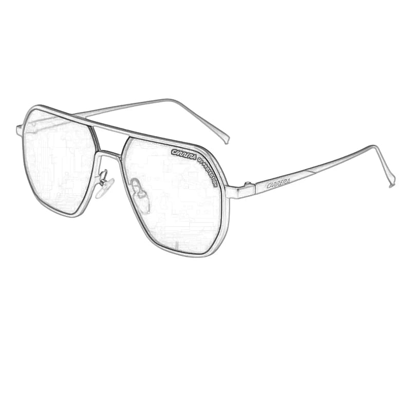 Vintage Retro Sports Sunglasses — Metal Frame Eyewear with UV400 Protection