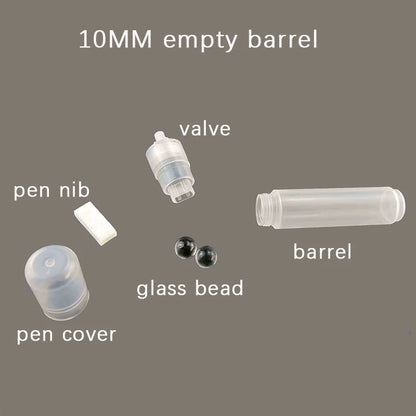 Plastic Empty Pen Rod Tubes – 0.5 to 30mm Barrels for Graffiti, Liquid Chalk, Paint Marker Accessories