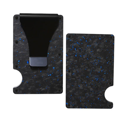 RFID Carbon Fiber Minimalist Slim Wallet for Men - Luxury Credit Card Holder Carteira Cartera Tarjetero Hombre