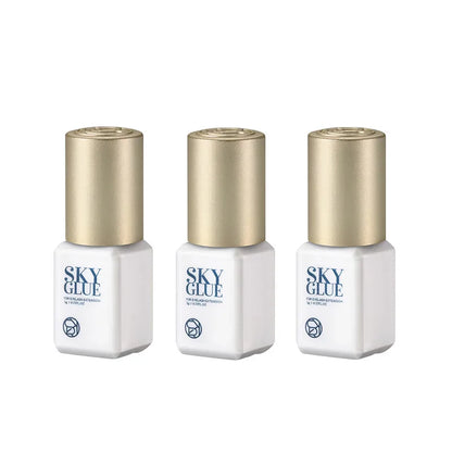 Sky Glue Eyelash Extension Adhesive 5ml – Fast-Drying 0.5s False Lash Glue with Makeup Bag