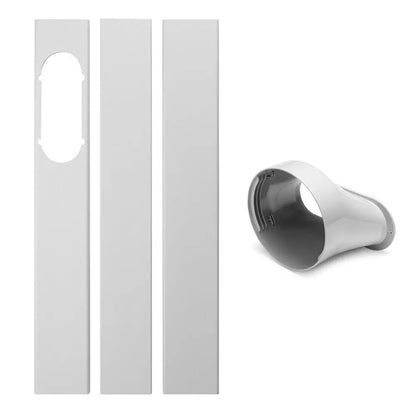 Portable Window AC Kit - Adjustable Slide Plate Adapter for Exhaust Hose Connector & Air Conditioner Accessories