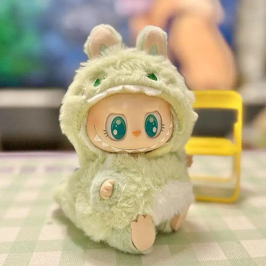 17cm Mini Plush Doll Clothes – Outfit Accessories for Kpop EXO Labubu Idol Dolls, Sitting Party Clothing, DIY Gift