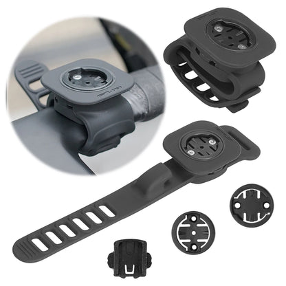 Silicone Bike Computer Mount - Non-Slip Handlebar Computer Holder Multi-Function Cycling Accessory