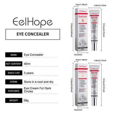 Invisible Dark Circles Concealer – Acne & Lacrimal Groove Cover, Brightening Facial Makeup Base Cosmetics