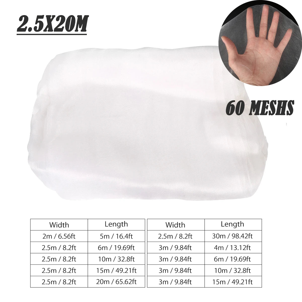 Garden Insect Protection Net – Greenhouse Protective Cover for Flowers, Vegetables, and Fruit Plants
