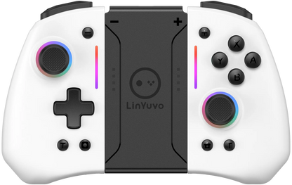 LinYuvo KS42 Meteor Light Wireless Joypad — 8-Color RGB Controller for Switch/Lite/OLED with Programmable Buttons, Turbo & Vibration