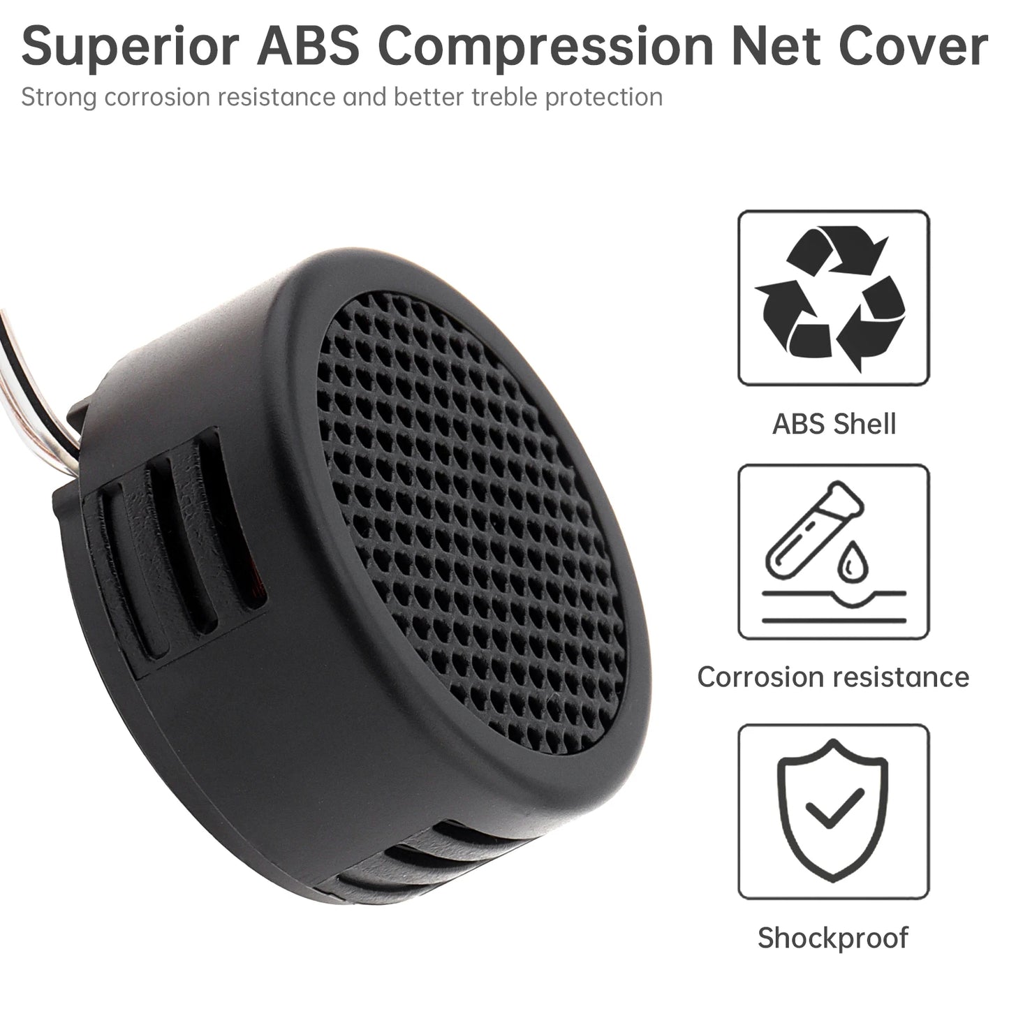 4PCS 500W Mini Dome Tweeter Speakers - High Frequency Car Audio System