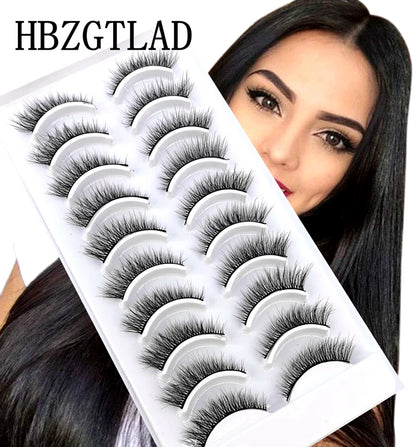 10 Pairs 3D Mink False Eyelashes – Natural Long & Short Lash Extensions Makeup Kit (41 Styles)