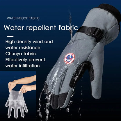 Winter Men & Women Touchscreen Gloves - Waterproof, Windproof, Full Finger, Non-Slip for Outdoor Sports, Cycling, Snow & Ski