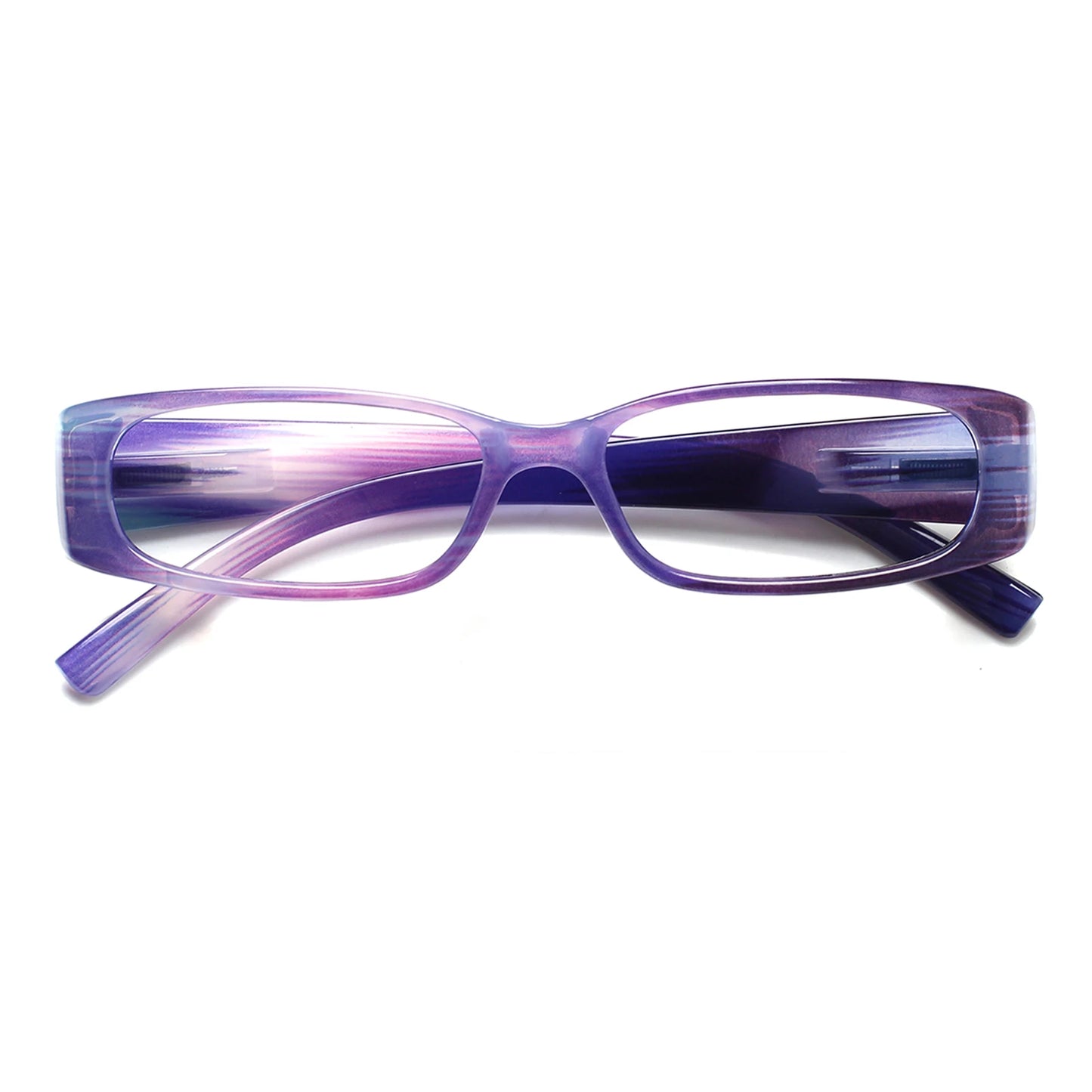 Stylish Small Frame Reading Glasses - Spring Hinge Readers for Men & Women in 6 Color Options