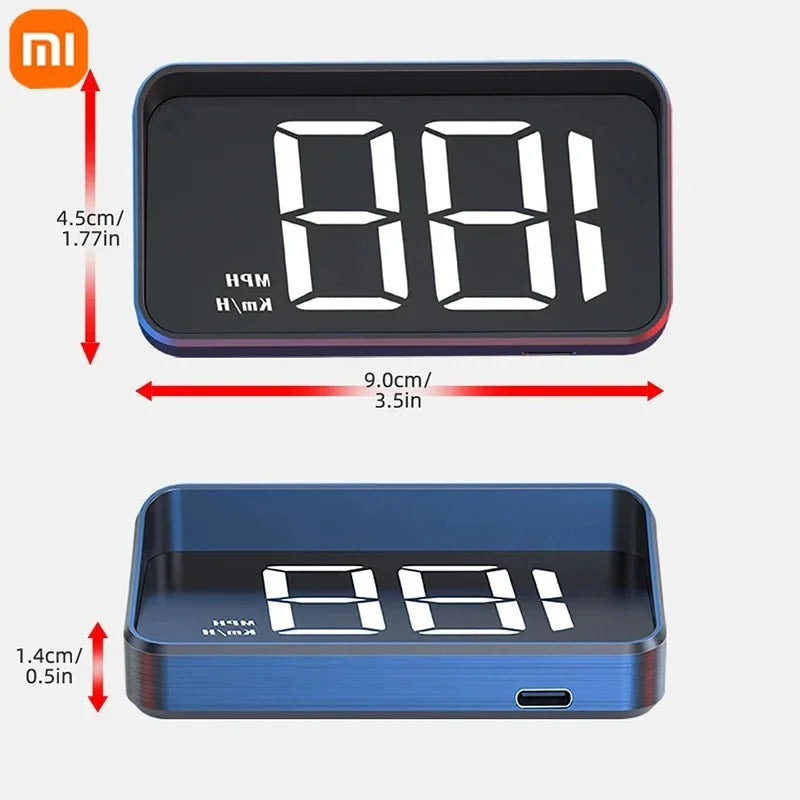 Xiaomi Car HUD Speedometer – Digital GPS Compass Head-Up Display Windshield Projector Multifunctional Accessory