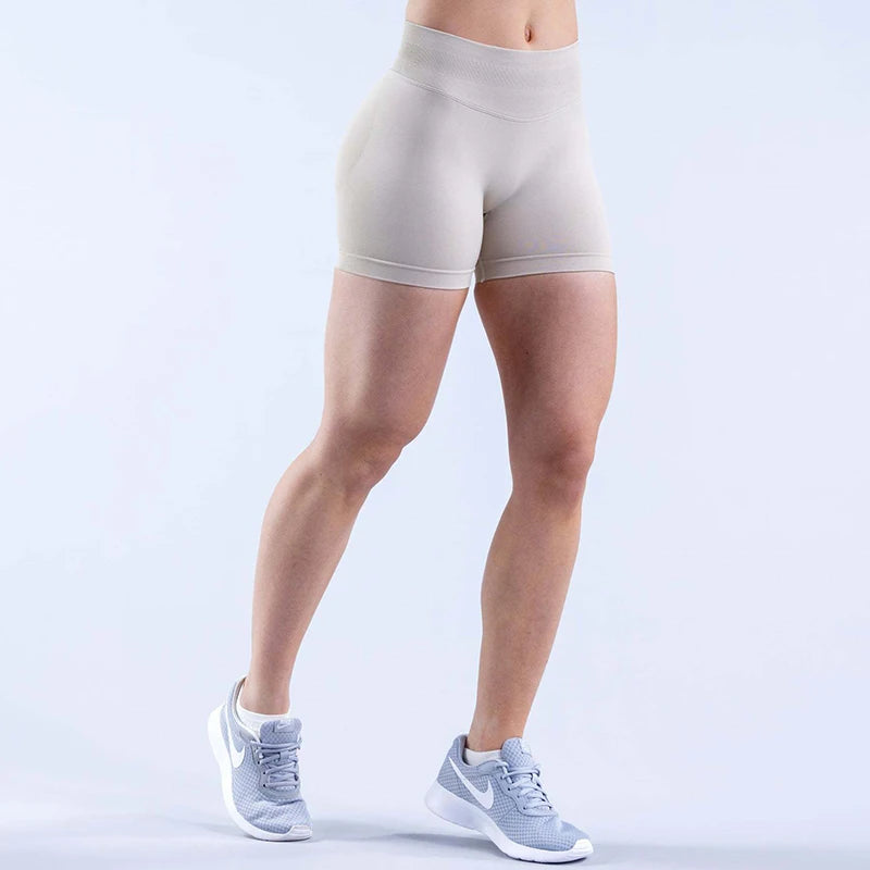 Women’s Impact Seamless Yoga Shorts — Scrunch Bum Low Waist Butt-Lifting Gym & Running Workout Leggings