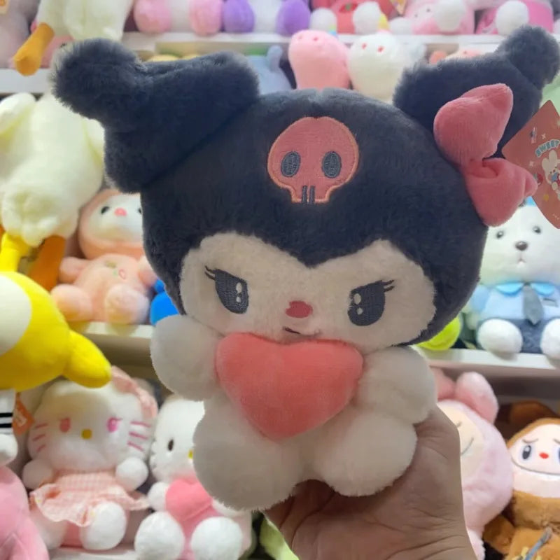 22cm Sanrio Hello Kitty & Kuromi Plush Pillow – Soft Stuffed Animal Toy Gift for Girls (My Melody, Cinnamoroll)