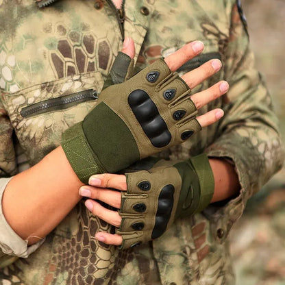 Fitness Anti-Slip Cycling Gloves – Wear-Resistant Tactical Sports & Climbing Half Finger Gloves for Outdoor Use