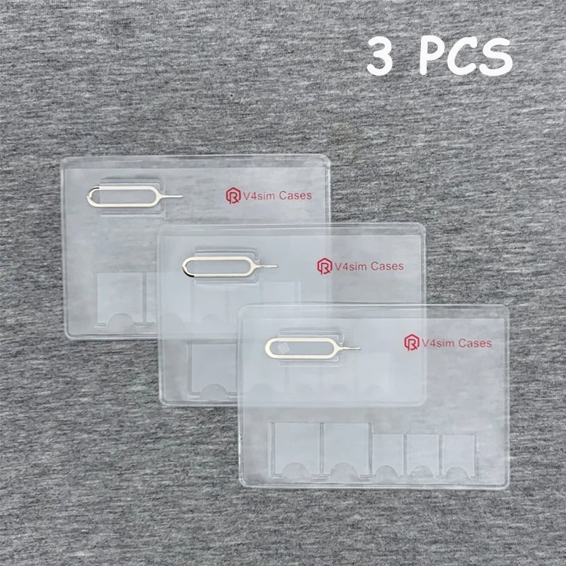 Portable SIM & Memory Card Storage Box — Micro, Nano SIM Card Protector Holder