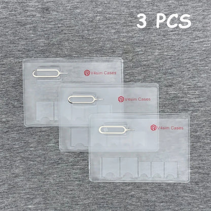 Portable SIM & Memory Card Storage Box — Micro, Nano SIM Card Protector Holder