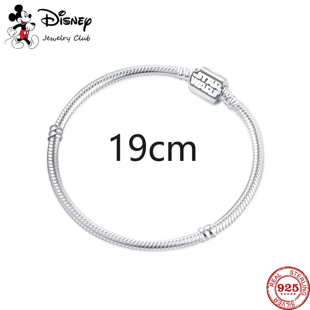 New 925 Sterling Silver Mickey Minnie Vinnie Charm – Beaded Fit for Original Pendant Bracelet, DIY Ladies Jewelry