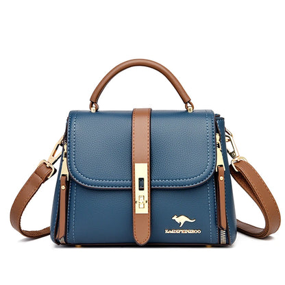 Genuine Leather Women’s Designer Handbag – Luxury Crossbody Messenger & Shoulder Tote Bag