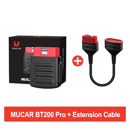 MUCAR BT200 OBD2 Automotive Diagnostic Scanner – Bluetooth/WiFi Car Tool with 15 Reset Functions