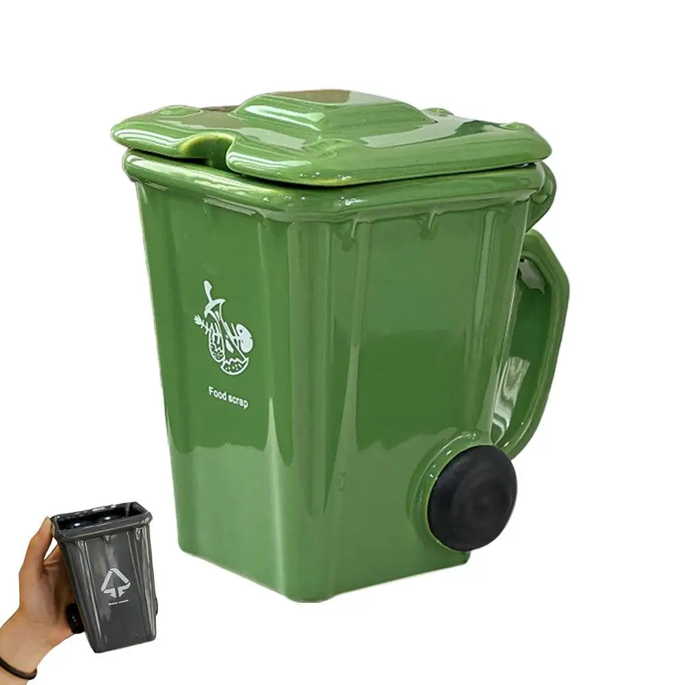 400ml Trash Can Design Mug - Creative Coffee & Milk Cup for Office and Home