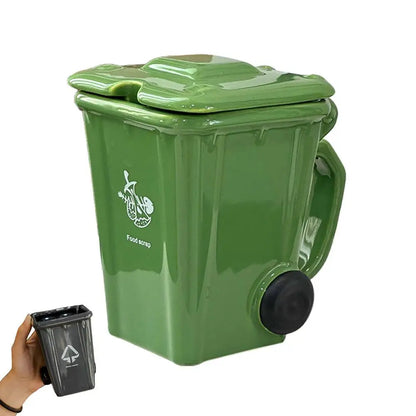 400ml Trash Can Design Mug - Creative Coffee & Milk Cup for Office and Home
