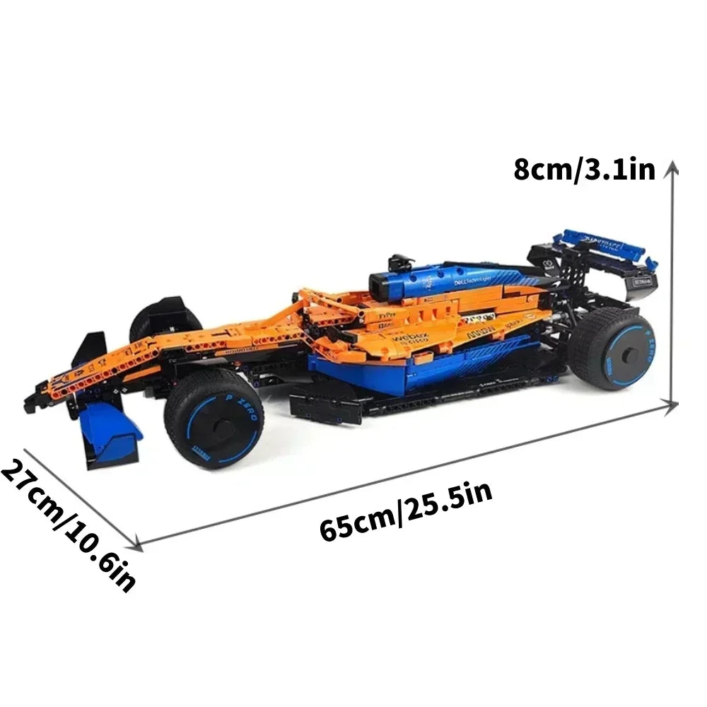 F1 Technical W14 Formula 1:8 Racing Car – 1432PCS City Speed Building Blocks, Compatible with 42141, Sports Vehicle Model Assembly Toy