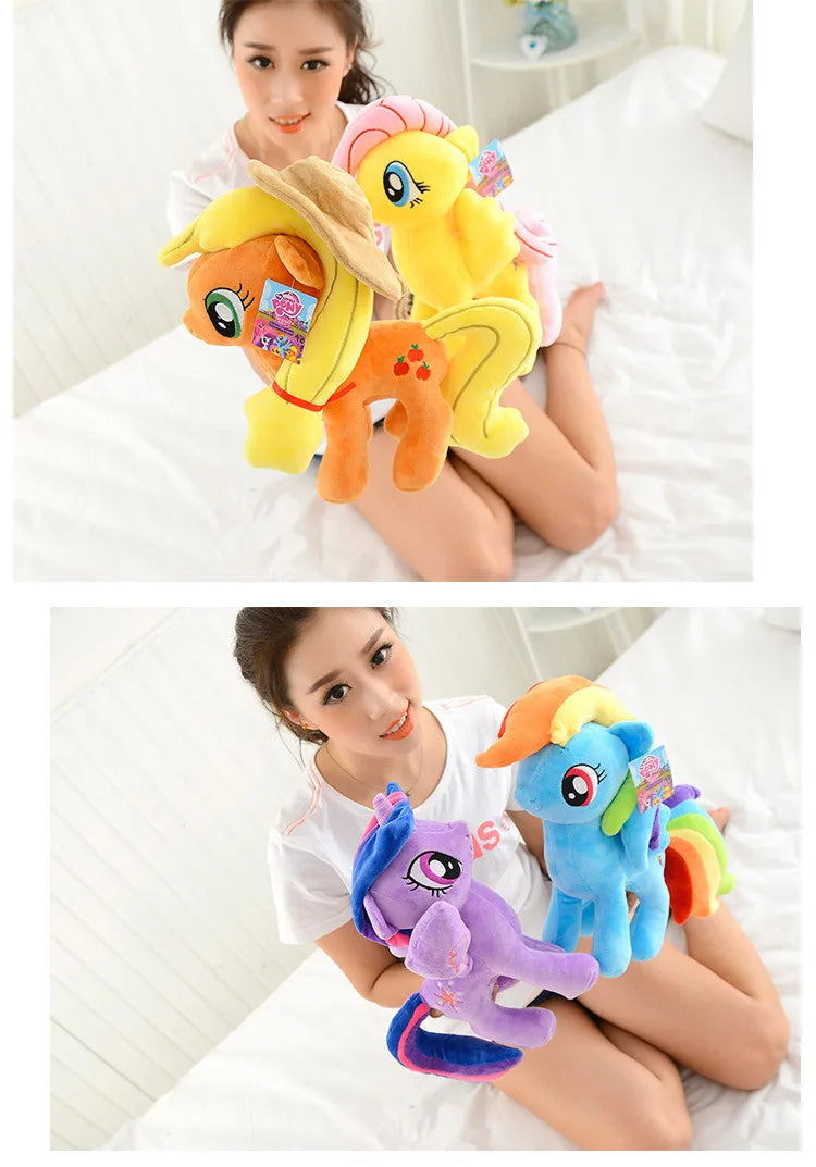 20cm My Little Pony Plush Toy – Twilight Sparkle, Rainbow Dash, Applejack, Rarity, Fluttershy & Pinkie Pie Soft Filled Doll Gift