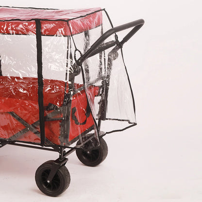 Waterproof PVC Rain Cover for Camping Trolley Folding Garden Picnic Wagon Stroller 91x51x74cm